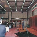 写真:上場記念式典